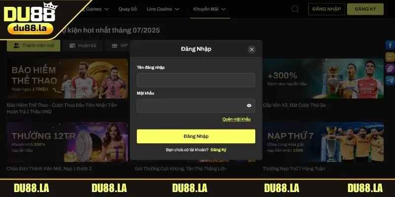Điền dữ liệu vào form yêu cầu của hệ thống